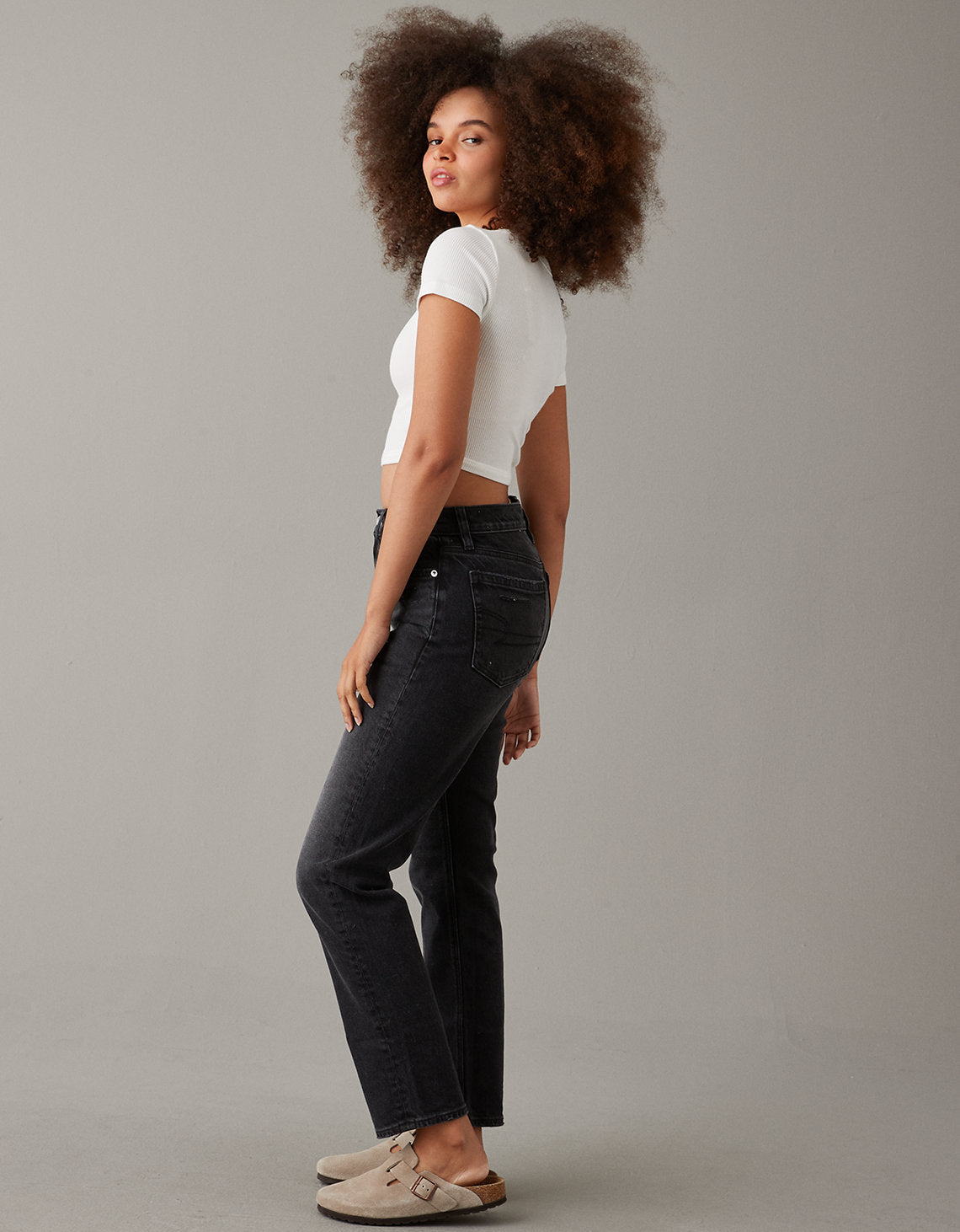 Jean Slim Straight Crop - Negro 0435_4843_167_os