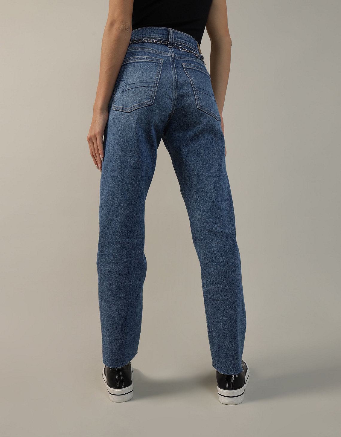 Jean straight de tiro alto de mujer AE - Generico 0435_4971_936_ob