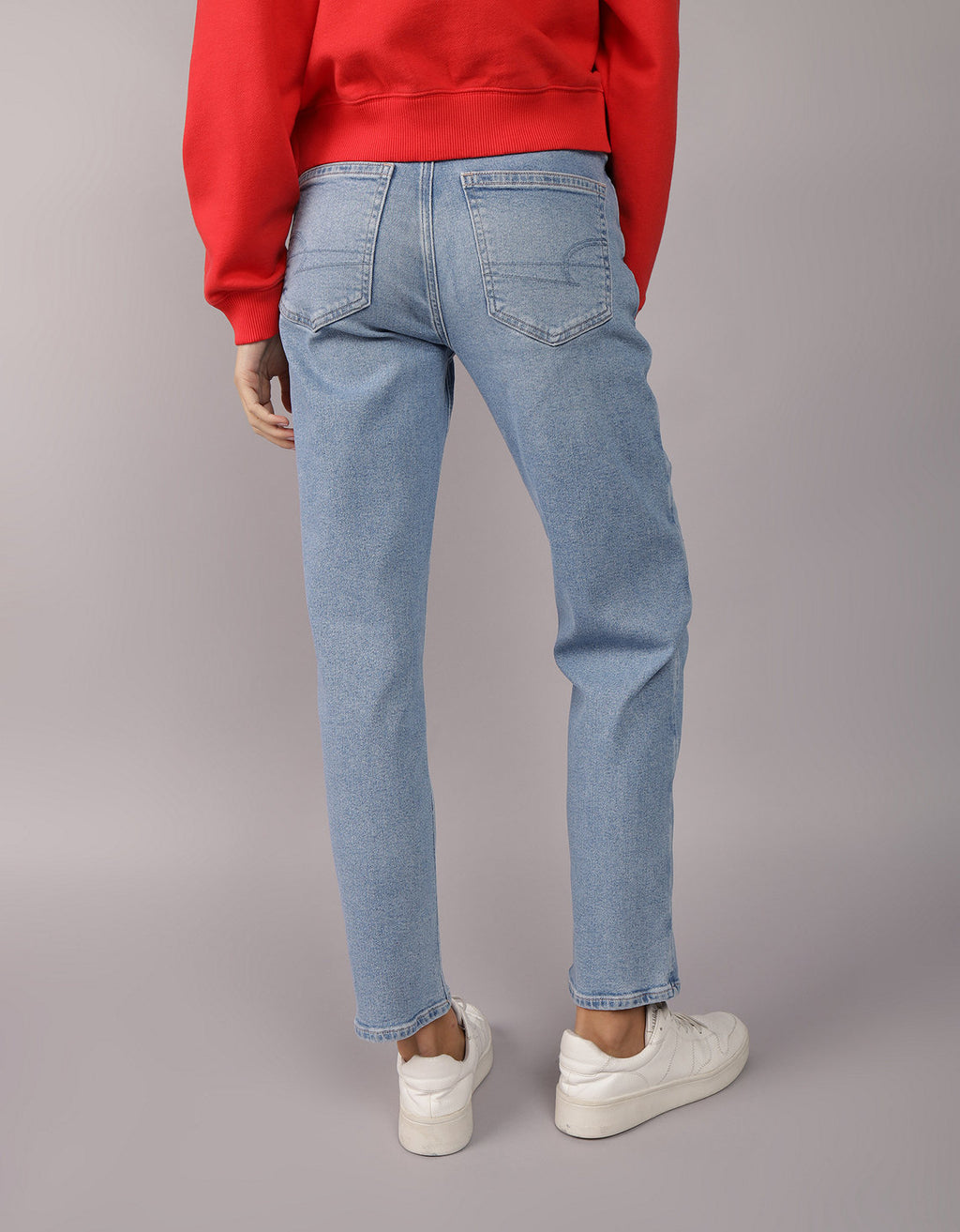 Jean straight de tiro alto de mujer AE - Generico 0435_5423_915_ob