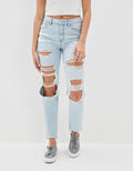 Jean AE mom strigid con rotos - Azul 0436_4124_396_of