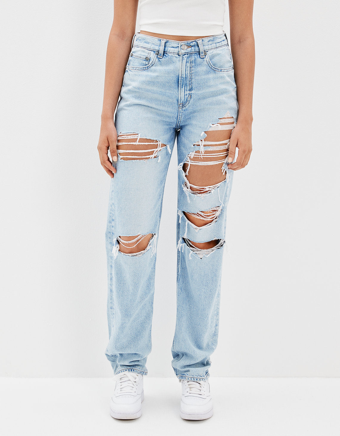 Pantalón AE Baggy de cintura ancha con rasgaduras - Generico 0437_4024_987_of