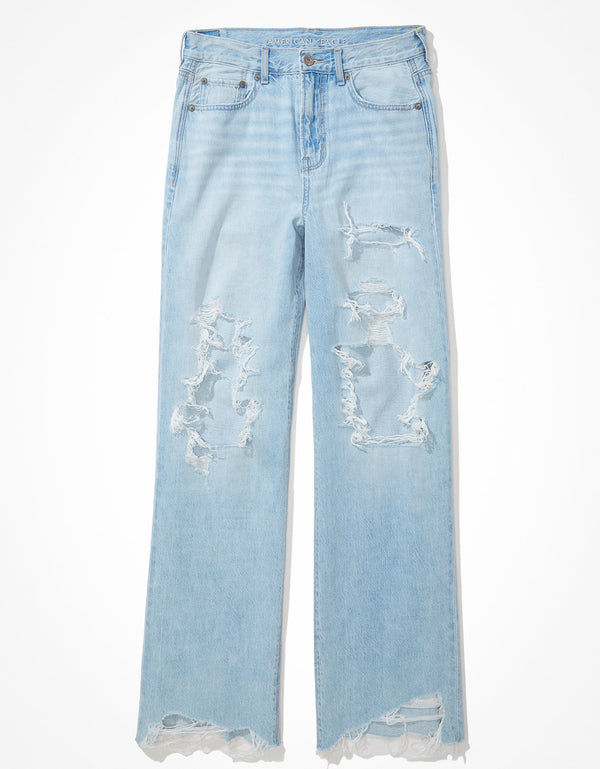 Jean Baggy Wide Leg de Tiro Alto Ae - Generico