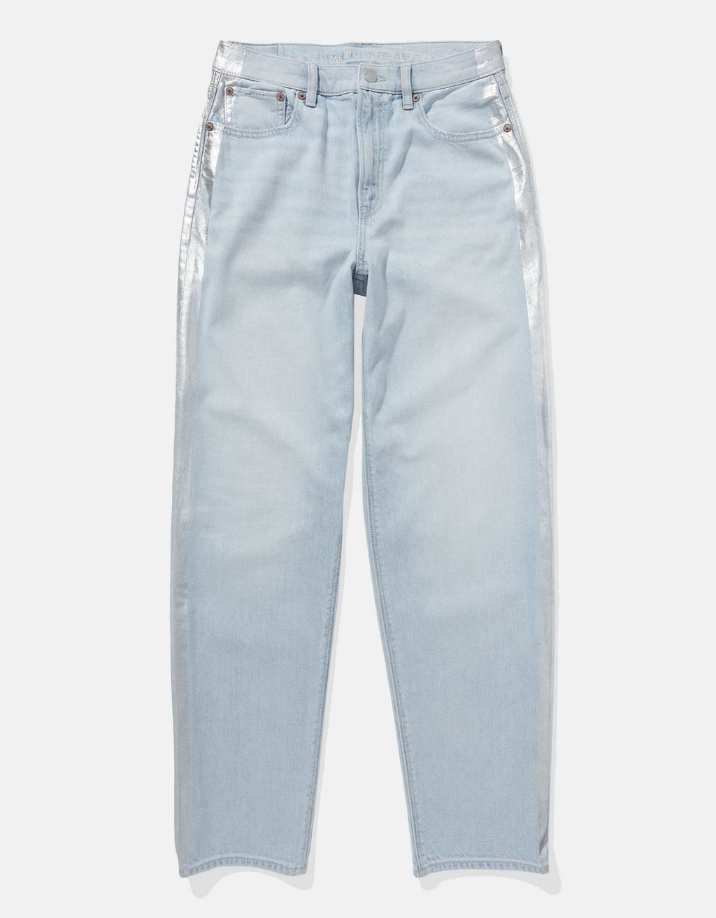 Jean Baggy Holgado y Talle Alto Mujer AE - Azul 0437_5422_443_f