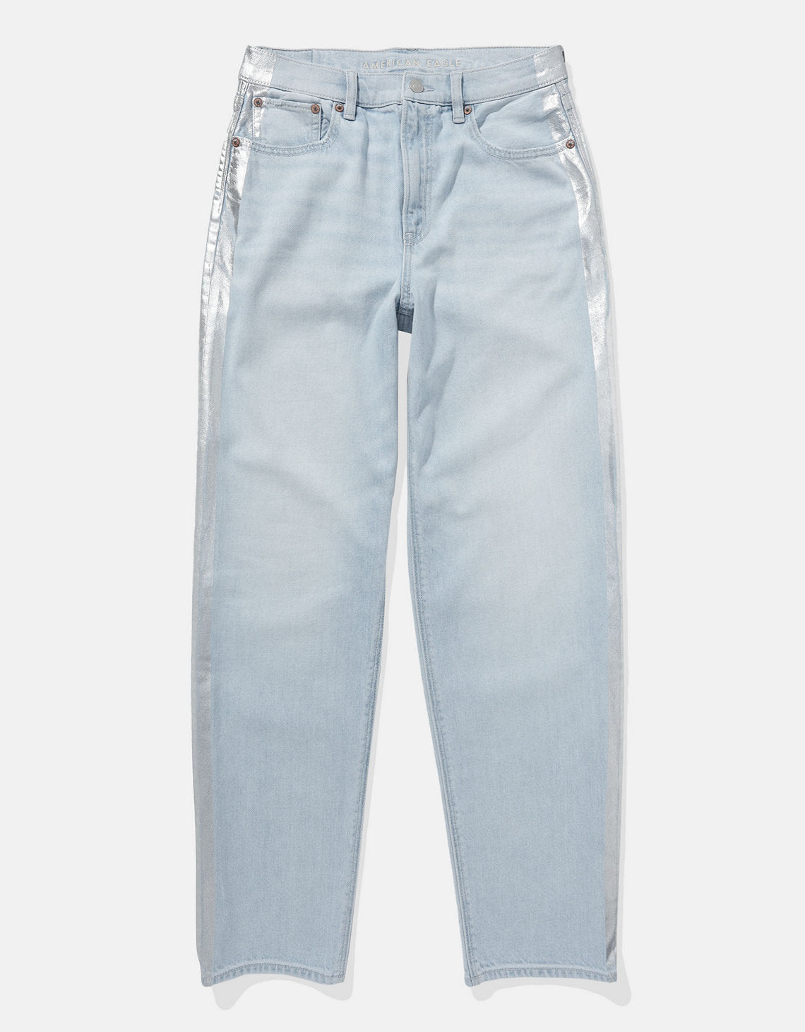 Jean Baggy Holgado y Talle Alto Mujer AE - Azul 0437_5422_443_f