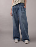Jean baggy recto de tiro alto de mujer AE - Generico 0437_5468_909_of