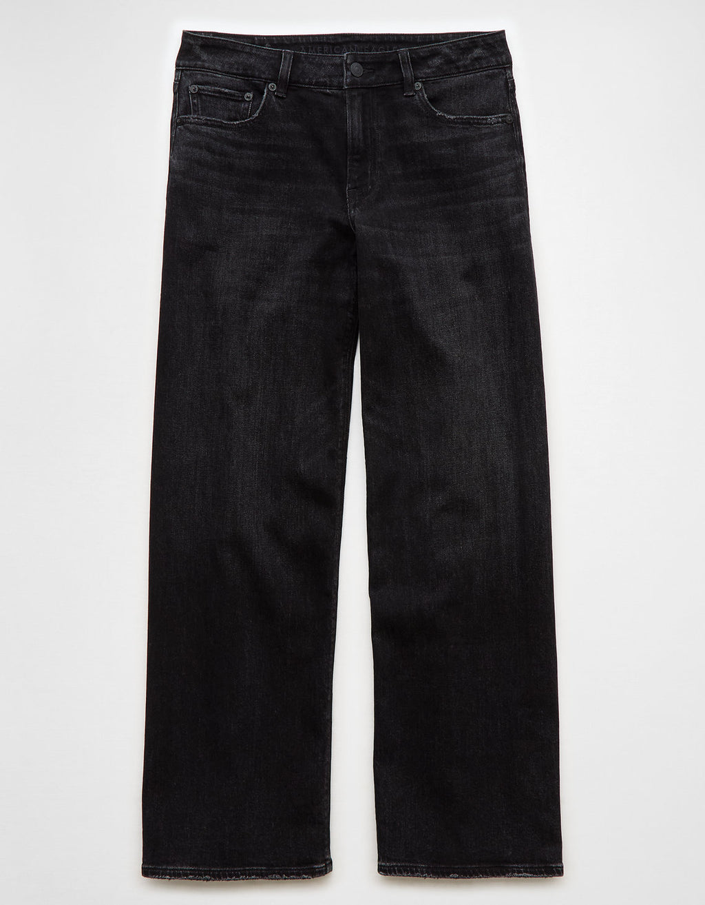 Jean Baggy Wide-Leg de Tiro Bajo Ae - Negro 0437_5511_094_f