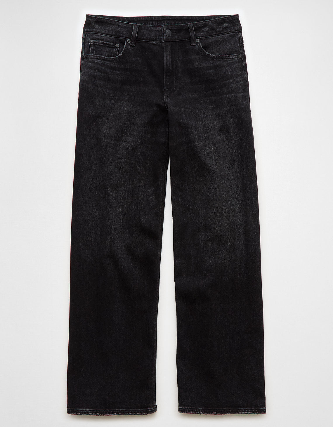 Jean Baggy Wide-Leg de Tiro Bajo Ae - Negro 0437_5511_094_f