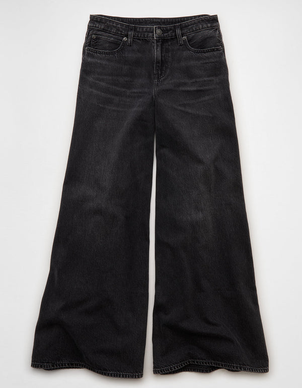 Jean Baggy A-Line Fit Ae - Negro