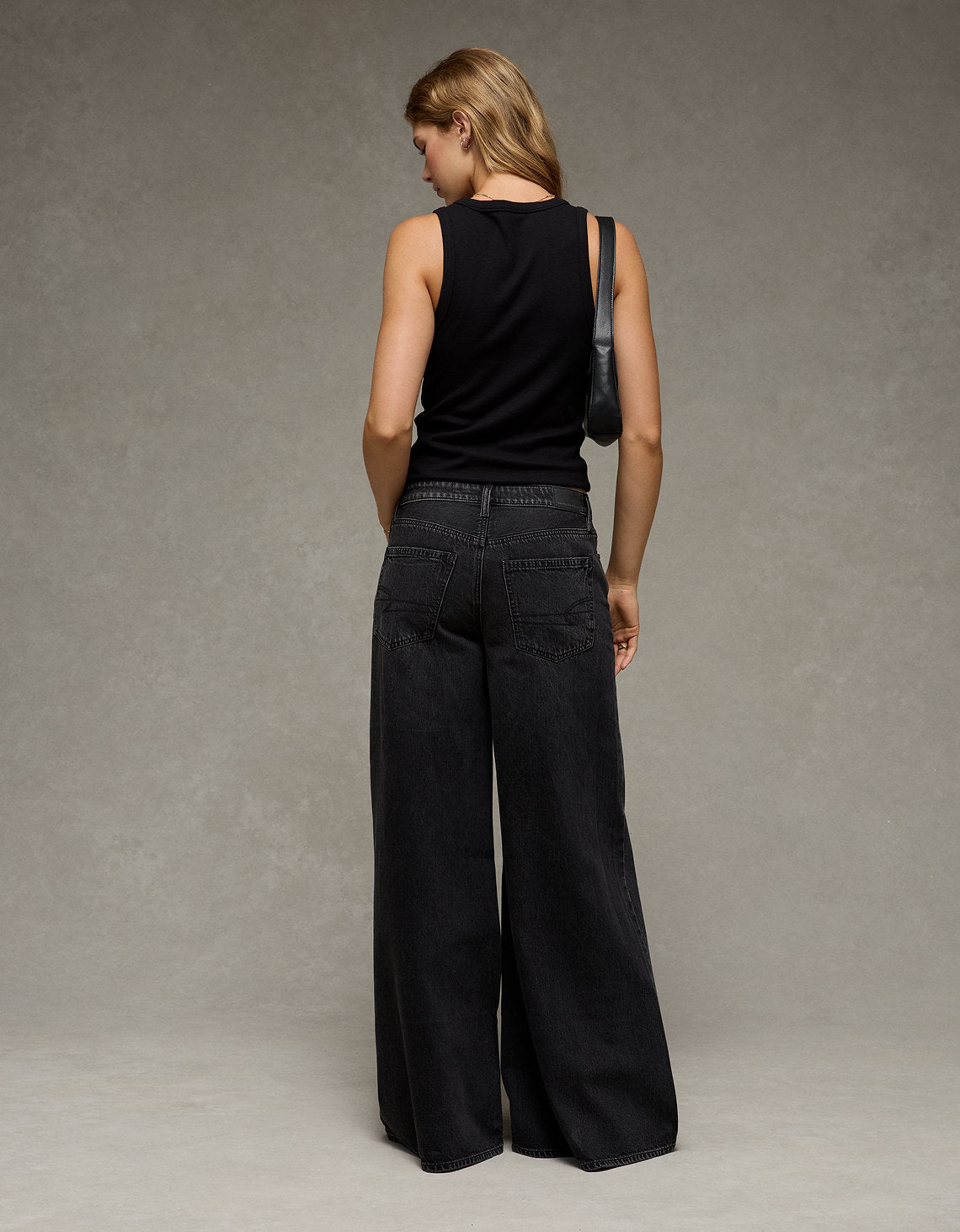 Jean Baggy A-Line Fit Ae - Negro 0437_5946_053_ob