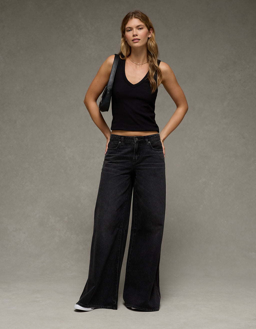 Jean Baggy A-Line Fit Ae - Negro 0437_5946_053_of