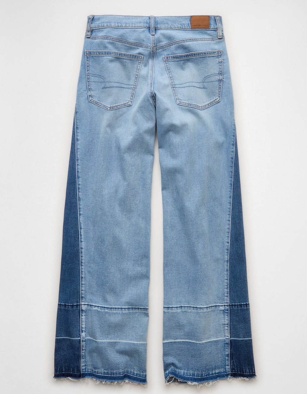Jean Baggy Wide Leg de tiro bajo Ae - Azul 0437_5990_441_b