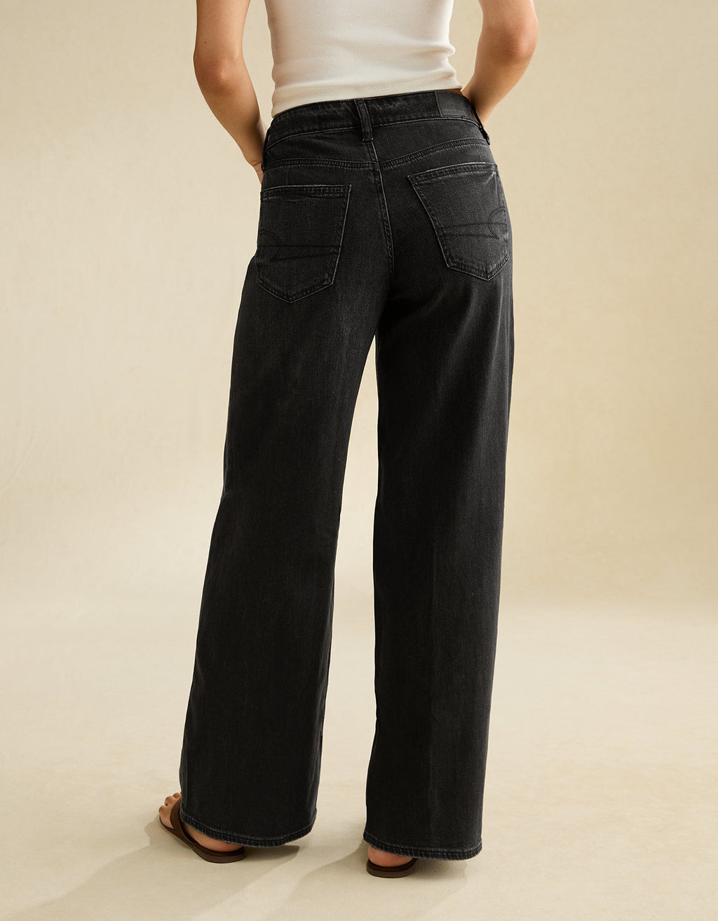 Jean Baggy Wide Leg tiro alto Ae - Negro 0437_6243_001_ob