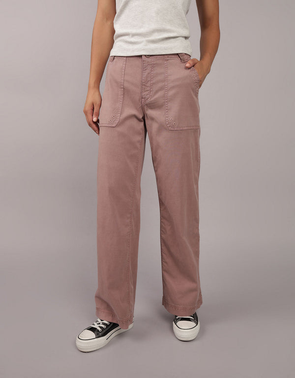 Pantalón Tiro Alto Holgado Mujer AE - Generico