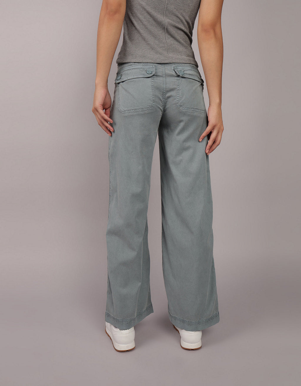 Pantalón Tiro Alto Holgado Mujer AE - Azul 0461_5081_336_ob