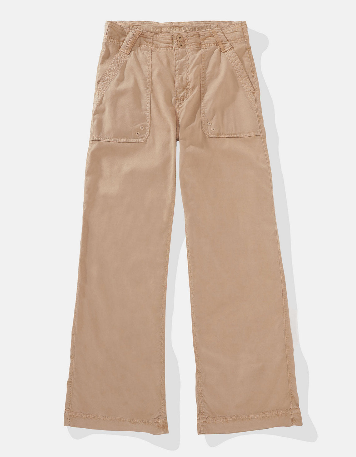 Pantalón Tiro Alto Holgado Mujer AE - Beige 0461_5081_676_f