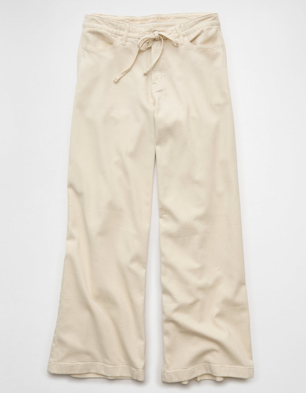 Pantalón Wide-Leg de Tiro Bajo Ae - Caqui 0461_5530_210_f