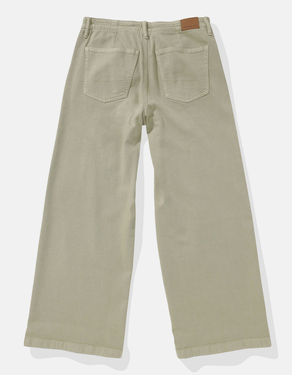 Pantalón Wide-Leg de Tiro Bajo Ae - Verde 0461_5530_365_b