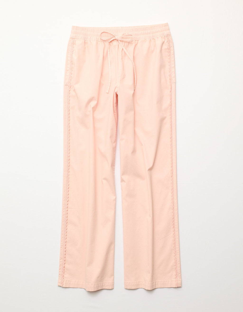 Pantalón de pierna ancha de talle bajo. - Rosa 0461_5769_615_f