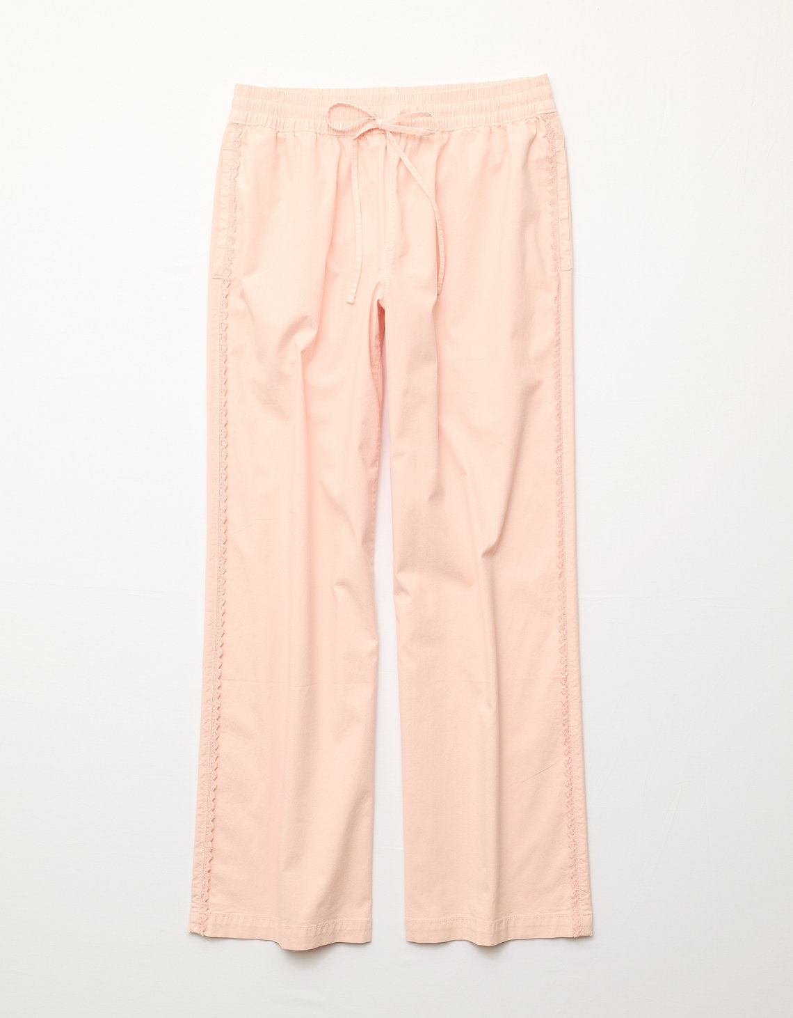 Pantalón de pierna ancha de talle bajo. - Rosa 0461_5769_615_f