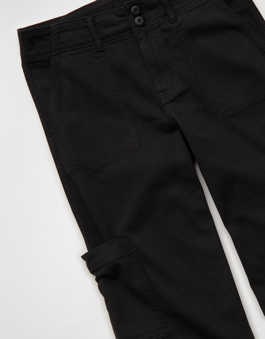 Pantalón Cargo de Pierna Ancha y Súper Cintura Alta Ae Stretch - Negro 0461_5800_016_d1