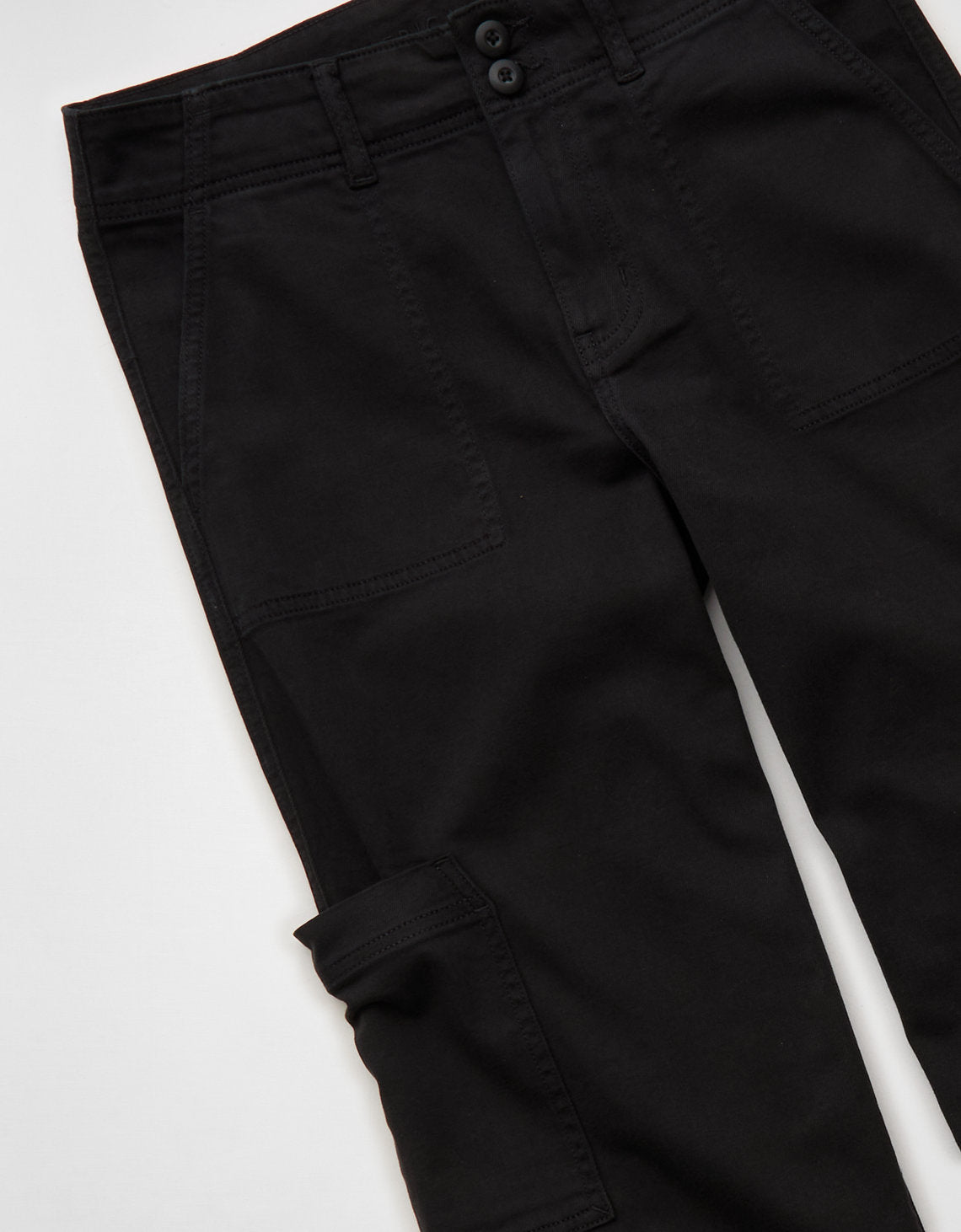 Pantalón Cargo de Pierna Ancha y Súper Cintura Alta Ae Stretch - Negro 0461_5800_016_d1