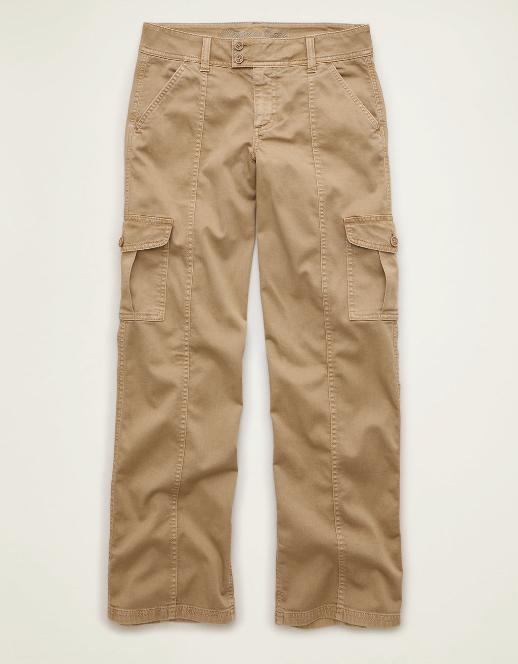 Pantalón tipo cargo de tiro bajo Ae - Caqui 0461_5869_223_f