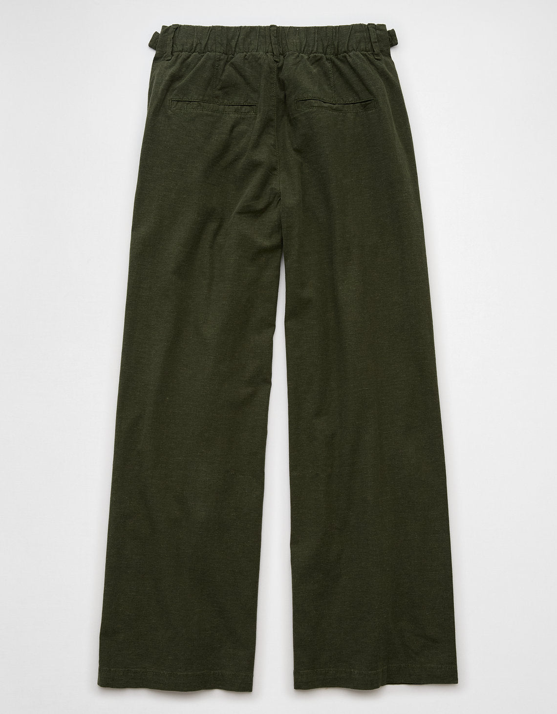 Pantalón tiro alto ancho de mujer AE - Verde 0462_5385_350_b