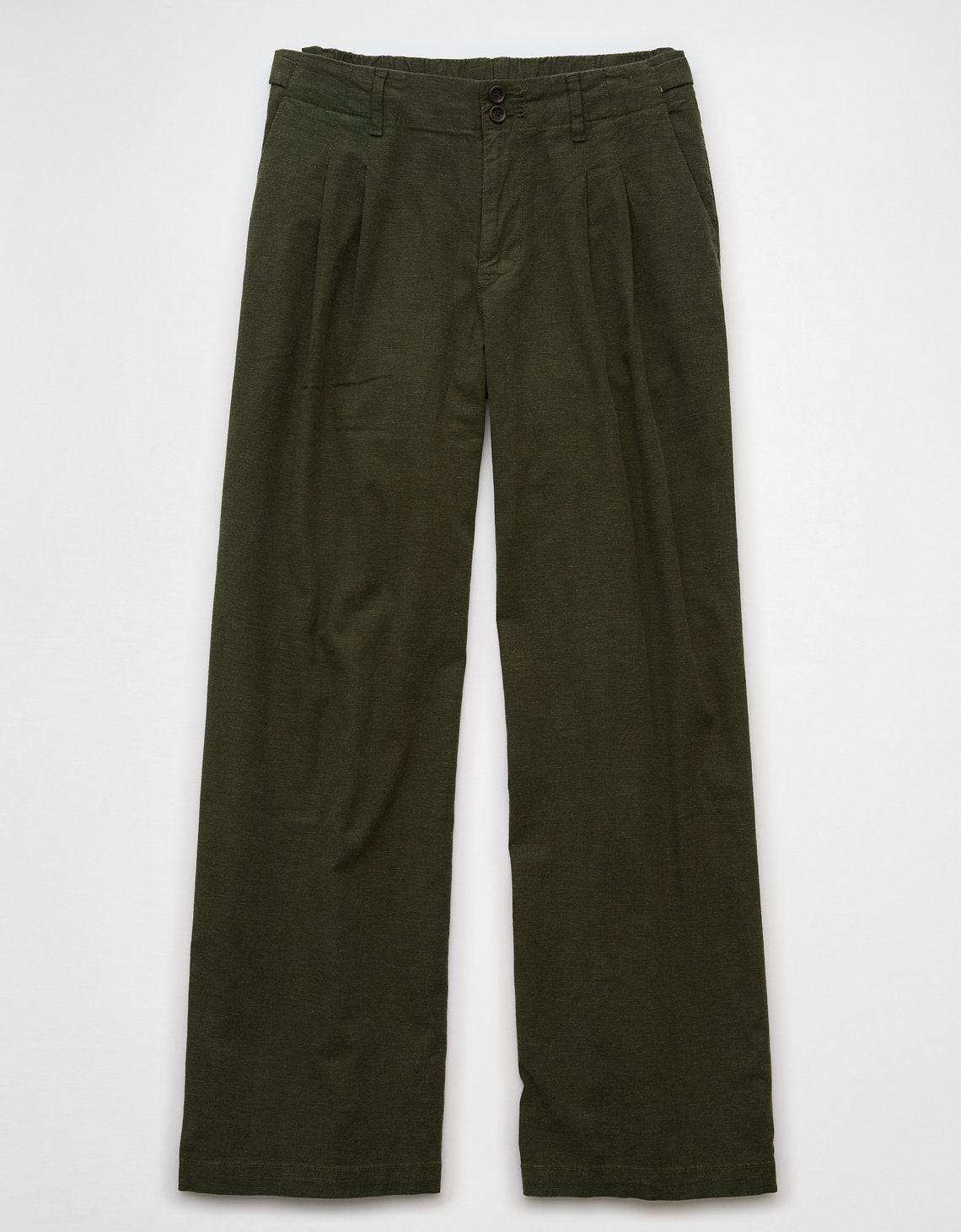Pantalón tiro alto ancho de mujer AE - Verde 0462_5385_350_f
