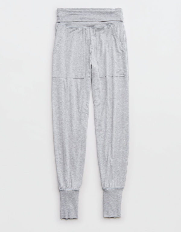 Pantalón de pijama Aerie en franela - Gris