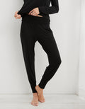 Pantalón de pijama Aerie en franela - Negro 0496_1501_073_of