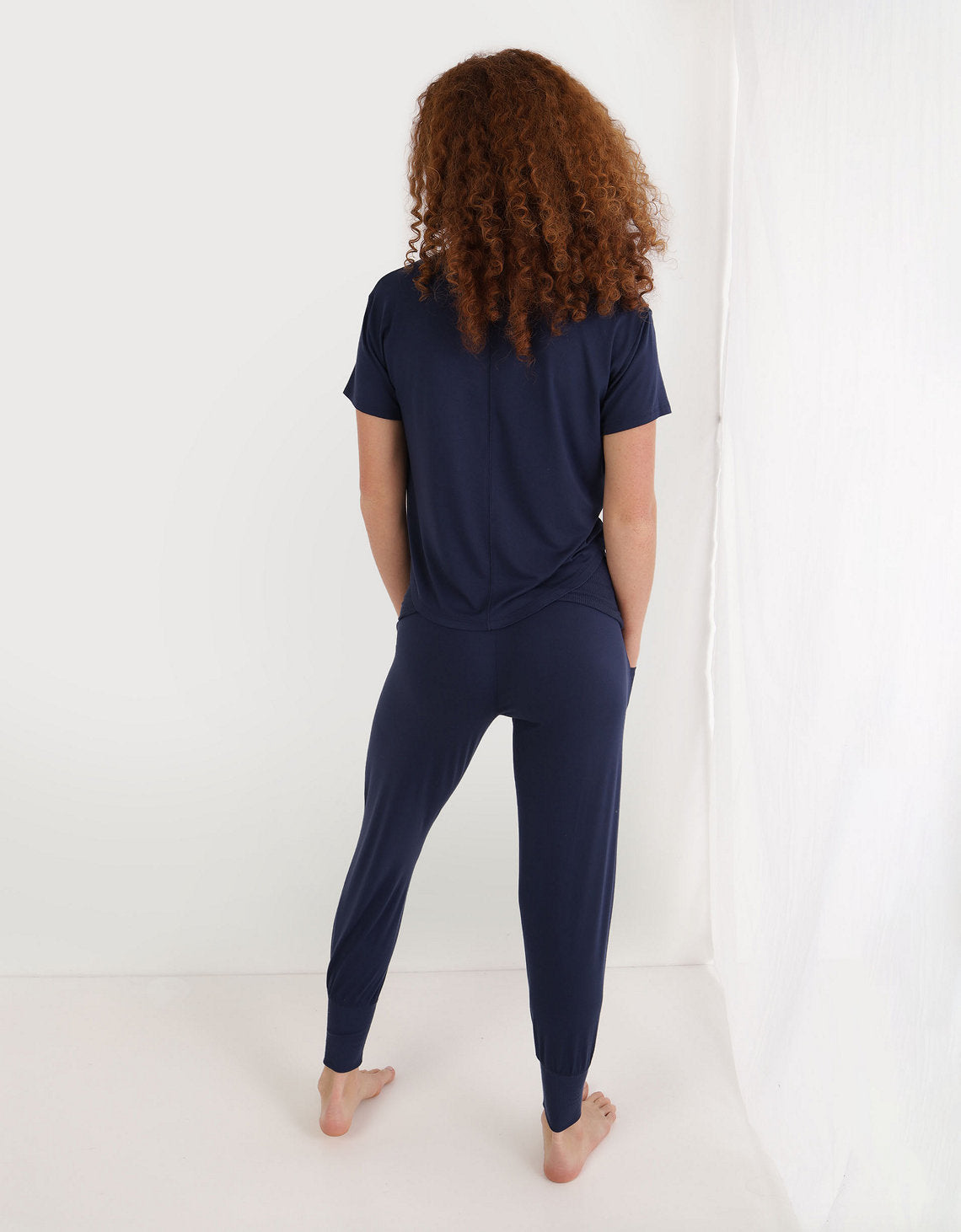 Pantalón de pijama Aerie en franela - Azul 0496_1501_890_ob