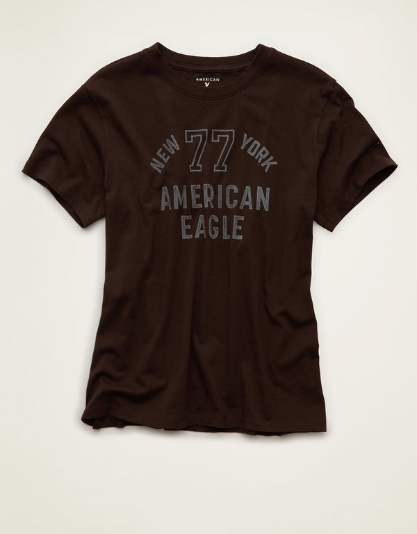 Camiseta Gráfica de Uso Diario Ae - Café