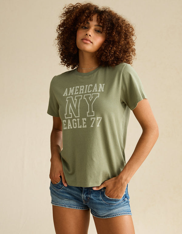 Camiseta Gráfica de Uso Diario Ae - Verde