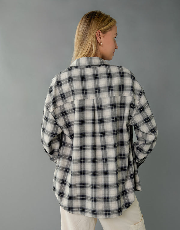 Camisa Abotonada Ae - Gris