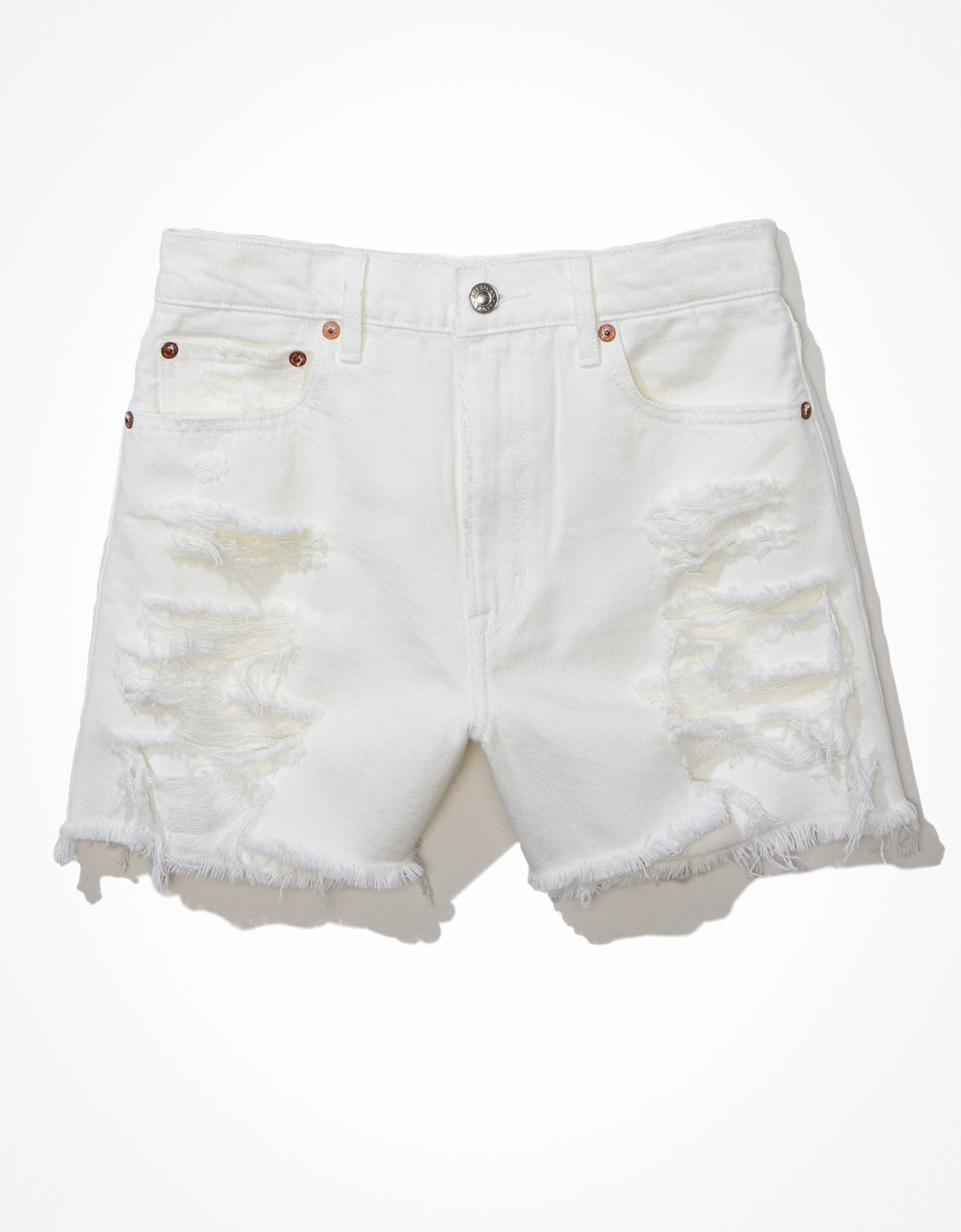 90s Boyfriend Short Ae en Denim  - Blanco 0547_6995_138_f