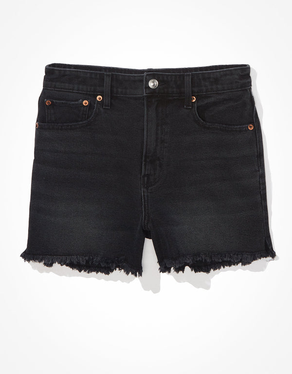 Boyfriend Short AE Stretch noventero de denim - Negro