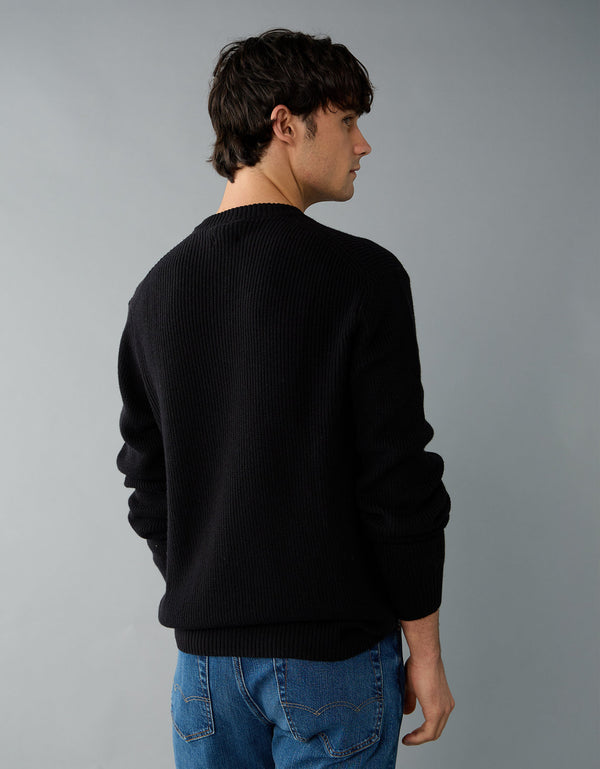 Suéter cuello redondo Ae - Negro