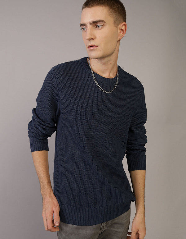 Suéter cuello redondo Ae - Azul