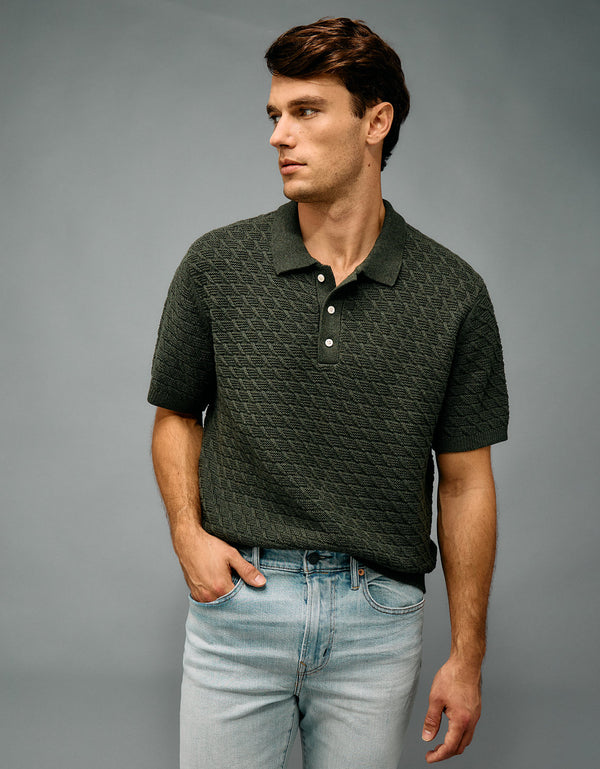 Suéter Polo Pique Ae - Verde