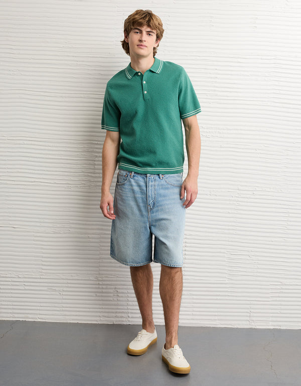 Polo de Suéter Ae - Verde