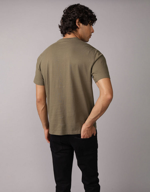 Camiseta Oversized Ae - Dorado
