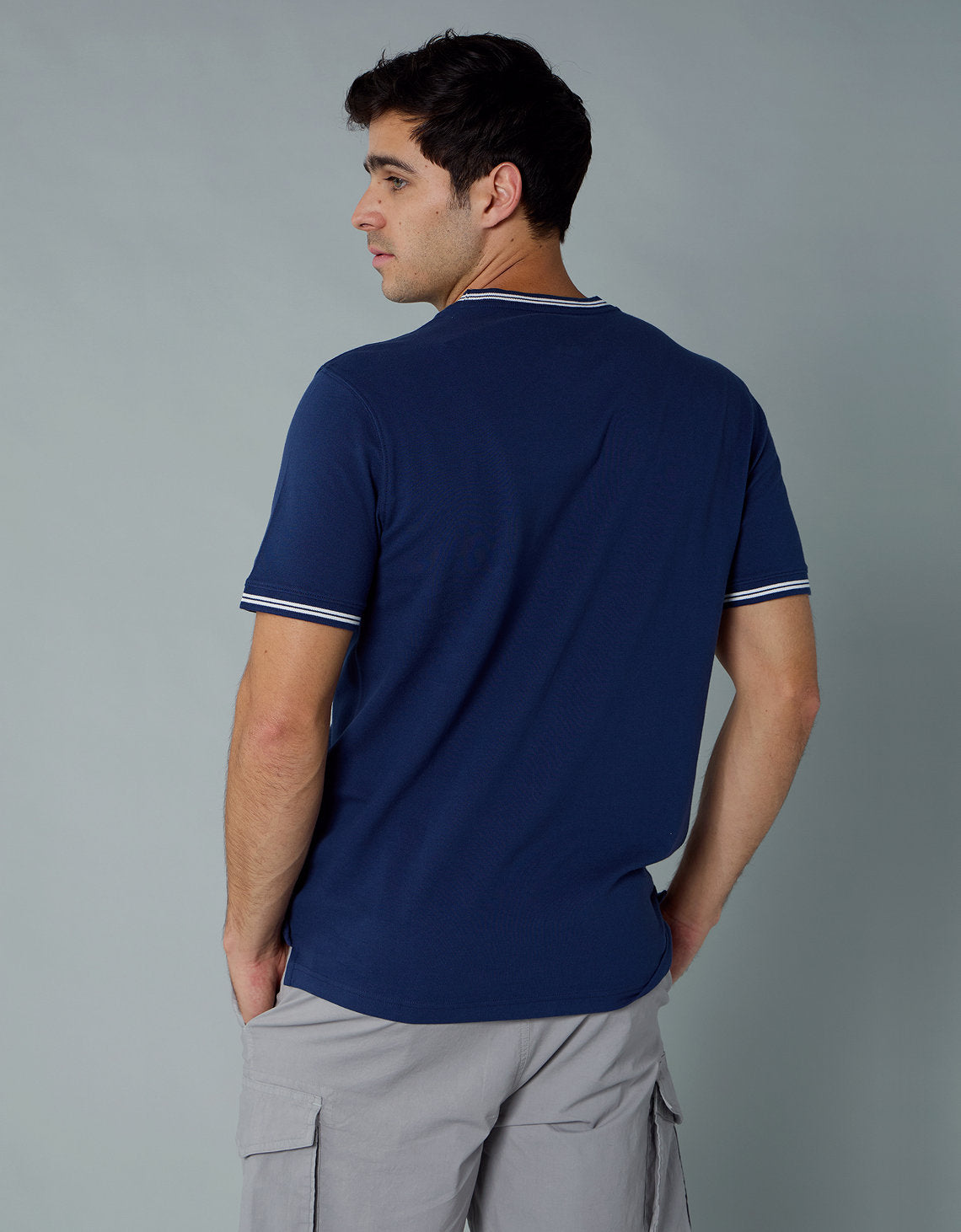Camiseta Piqué Flex de Ae - Azul 1164_3090_405_ob
