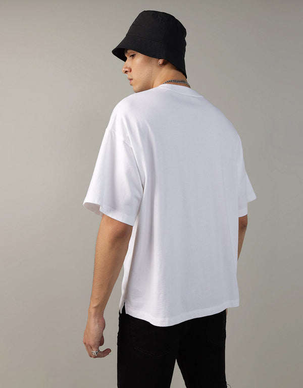 Camiseta de cuello redondo Ae - Blanco