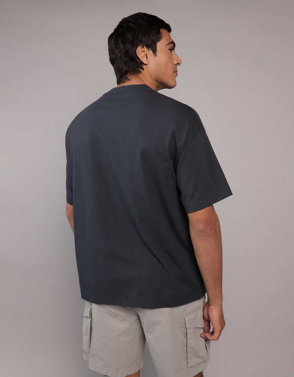 Camiseta de cuello redondo Ae - Negro 1164_3664_167_ob