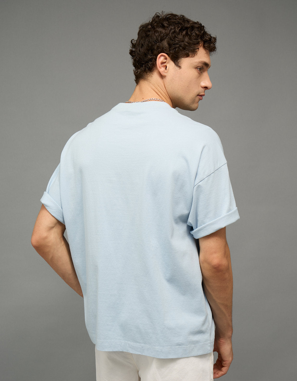 Camiseta de cuello redondo Ae - Azul 1164_3664_402_ob