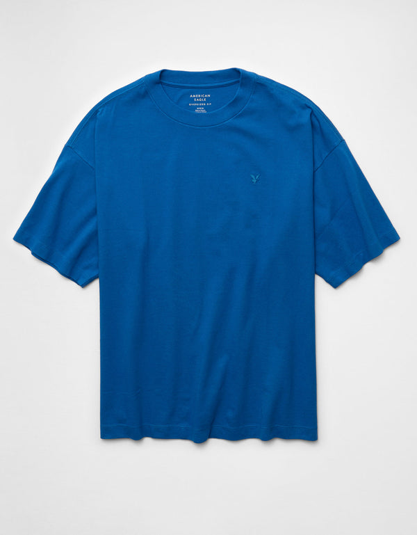Camiseta de cuello redondo Ae - Azul