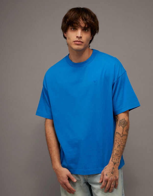 Camiseta de cuello redondo Ae - Azul