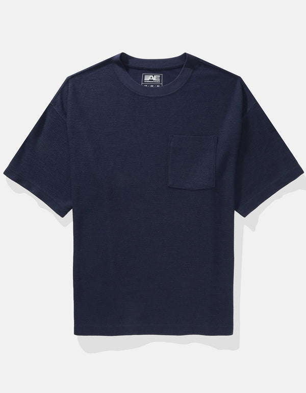 Camiseta Oversized Ae - Azul