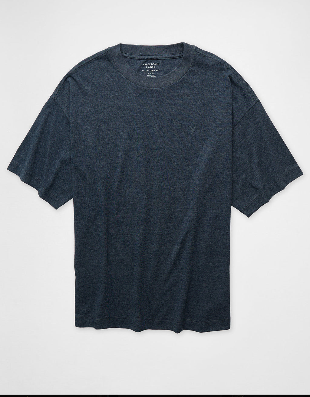Camiseta de punto afelpado Ae Boxy - Azul 1164_4906_445_f