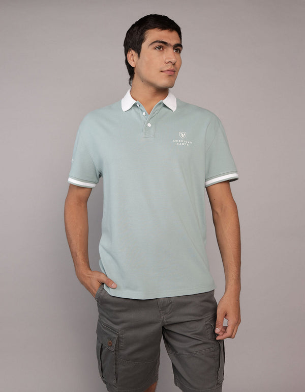 Camiseta Polo con Logo Ae - Generico